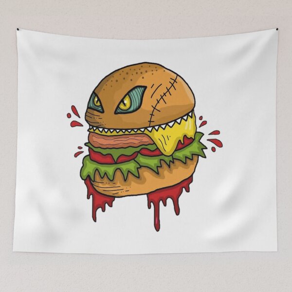 Item preview, Burger  monster designed and sold by Aiyinyangart.