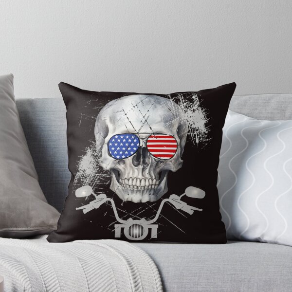Item preview, skull and american flag designed and sold by SKULLARTISTRY.