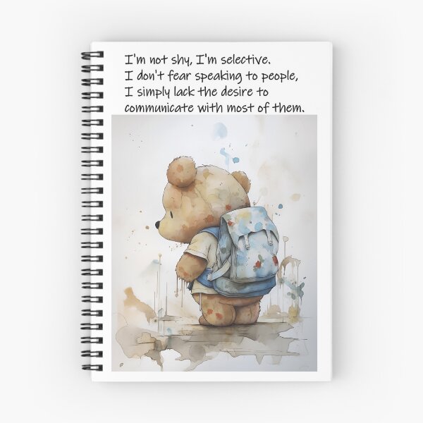 Item preview, Shy Bear Shares His Feelings designed and sold by Glenn Slingsby.