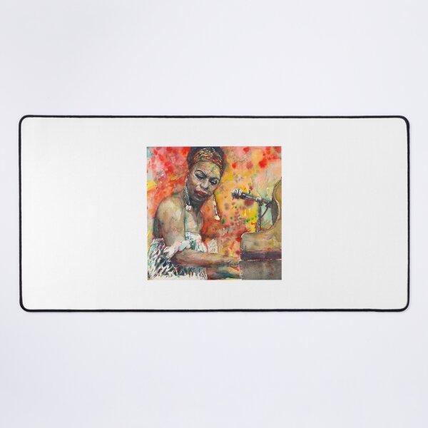 Item preview, NINA SIMONE watercolor portrait designed and sold by lautir.