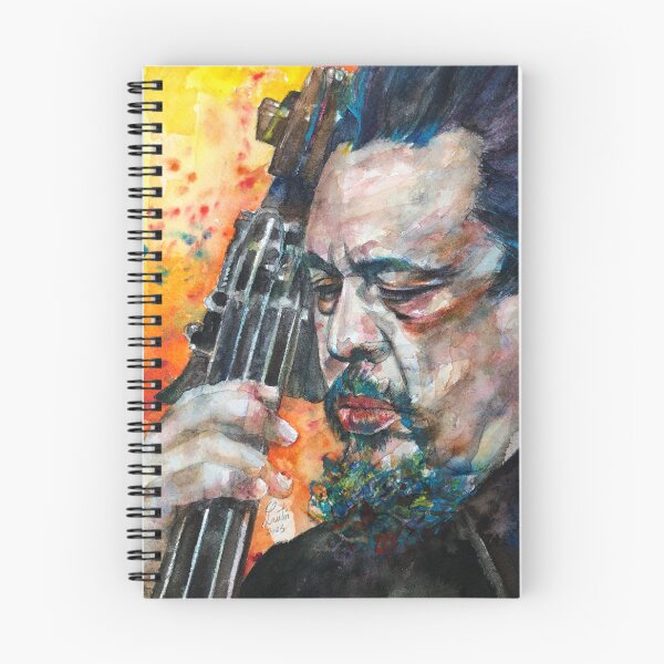 Item preview, CHARLES MINGUS watercolor portrait designed and sold by lautir.