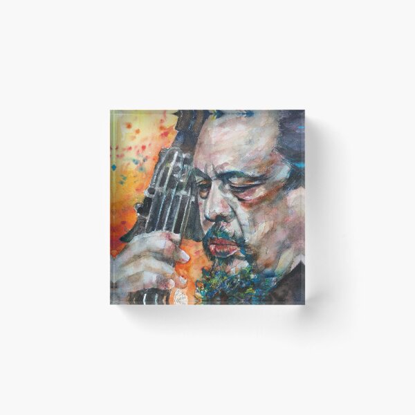 Item preview, CHARLES MINGUS watercolor portrait designed and sold by lautir.