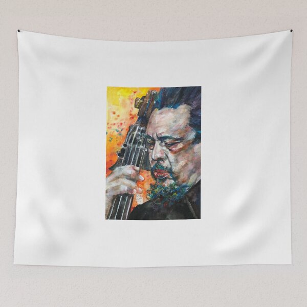 Item preview, CHARLES MINGUS watercolor portrait designed and sold by lautir.