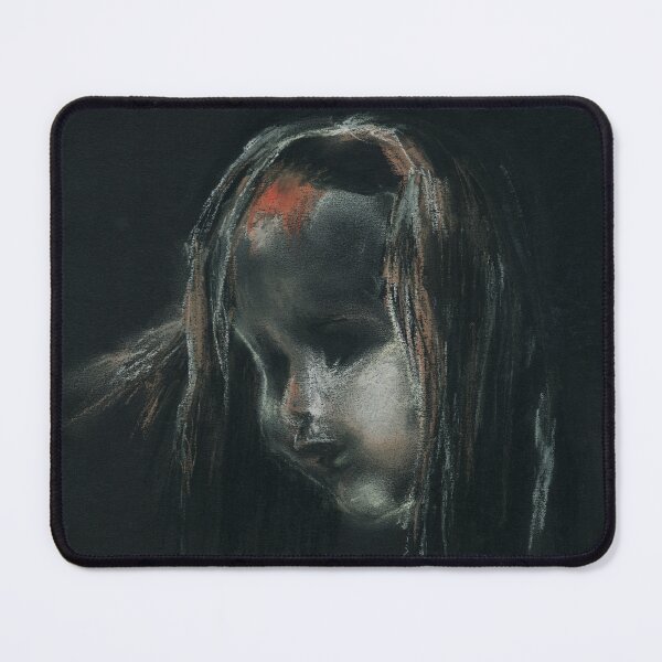 Item preview, Creepy Cute Black Possessed Doll Dark Art designed and sold by Dariia Zhyrova.