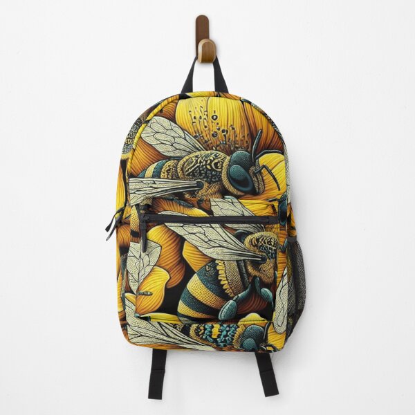 Item preview,  Bees Pattern - Vibrant Yellow, Black, and White Color Palette designed and sold by asbno19.