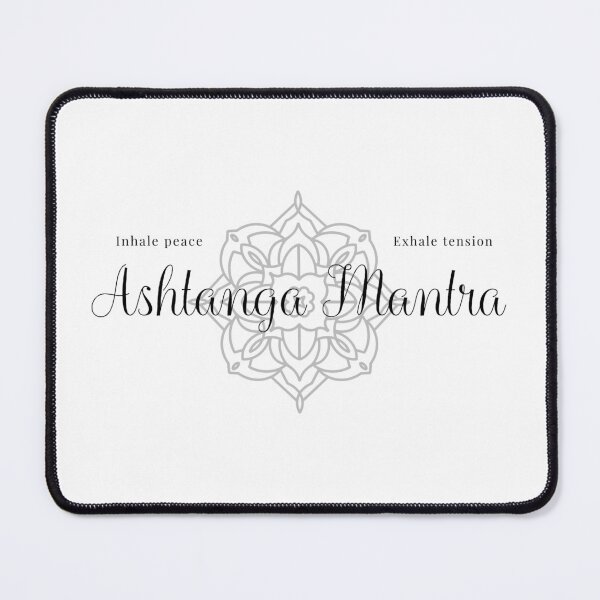 Item preview, Inhale peace, exhale tension – Ashtanga Mantra designed and sold by LyricsWear.