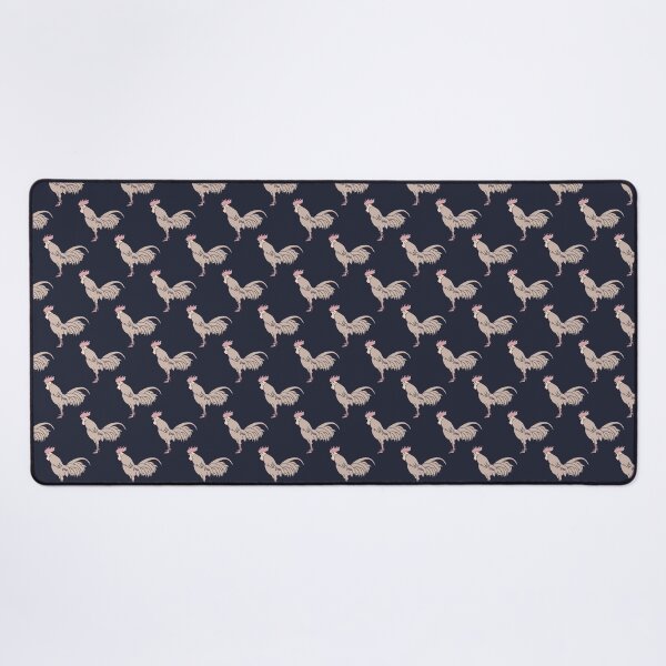 Item preview, marching roosters on black designed and sold by colorofmagic.