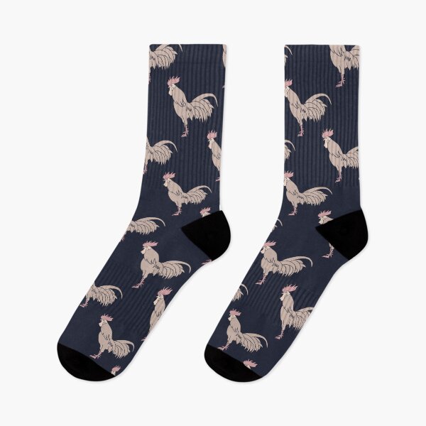 Item preview, marching roosters on black designed and sold by colorofmagic.