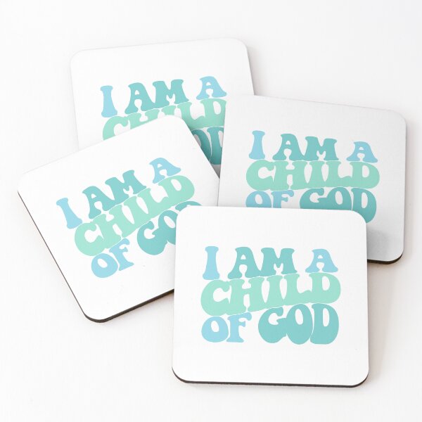 Item preview, I Am A Child Of God - John 1:12 Teal - Retro designed and sold by amazingjoy.
