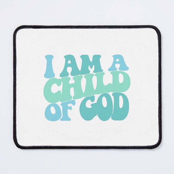 Item preview, I Am A Child Of God - John 1:12 Teal - Retro designed and sold by amazingjoy.