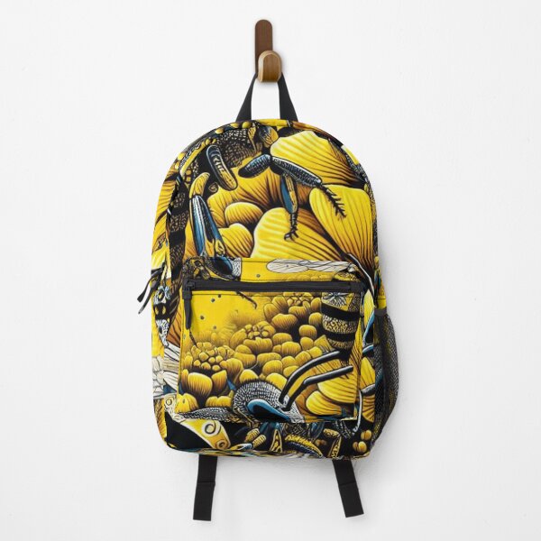 Item preview, Bees Pattern - Vibrant Yellow, Black, and White Color Palette designed and sold by asbno19.