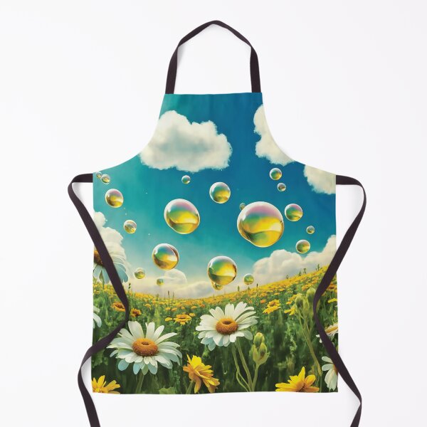 Item preview, Bubbles Rising From Green Meadow on a Sunny Day with Clouds designed and sold by Loving Nature Gifts.
