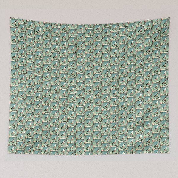 Item preview, BIRDS & BICYCLE designed and sold by AmazingBackDrop.