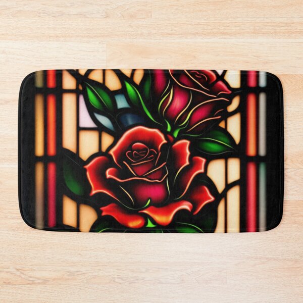 Item preview, Stained Glass Roses - Wren's Notebook - Style 3 designed and sold by AmberRoseWrites.