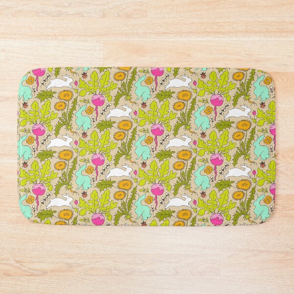 Item preview, colorful rabbits in the vegetable garden designed and sold by colorofmagic.
