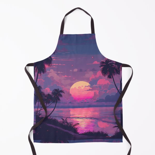 Item preview, Vaporwave Sunset- Pixel art designed and sold by octoboobs.