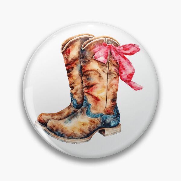 Aperçu de l'œuvre Bottes cowgirl, ruban rose noeud rose créée et vendue par WHDProduction45.