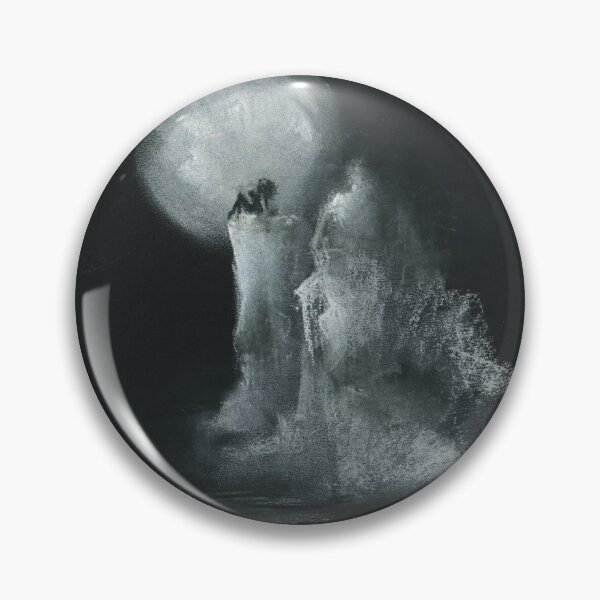 Item preview, Creepy Cute Halloween Art Black Witch Full Moon Drawing designed and sold by Dariia Zhyrova.