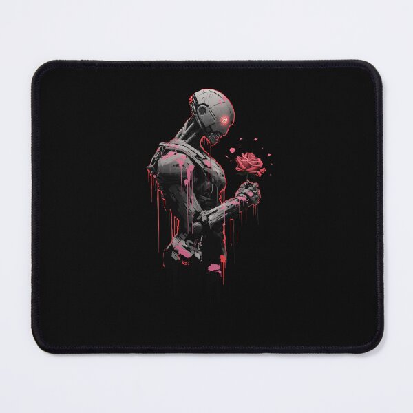 Item preview, Cyborg robot with rose flower in hand designed and sold by OdinsBigBeard.