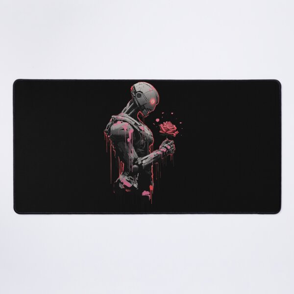 Item preview, Cyborg robot with rose flower in hand designed and sold by OdinsBigBeard.