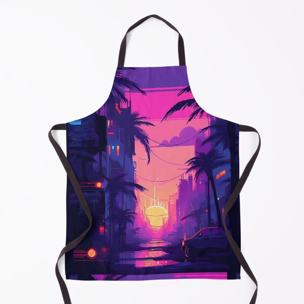Item preview, Vaporwave Cityscape Sunset- Pixel art designed and sold by octoboobs.