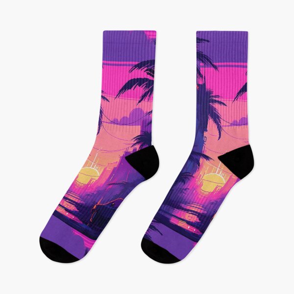 Item preview, Vaporwave Cityscape Sunset- Pixel art designed and sold by octoboobs.