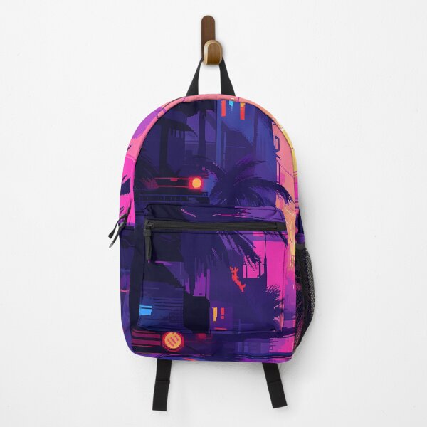Item preview, Vaporwave Cityscape Sunset- Pixel art designed and sold by octoboobs.
