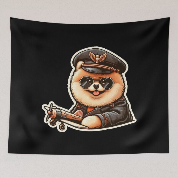 Item preview, Pomeranian Pilot designed and sold by ThisDress.