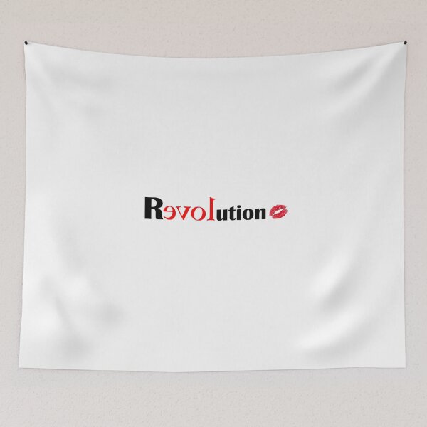 Artikelvorschau, Textaufkleber „Revolution“. entworfen und verkauft von Te Amo.