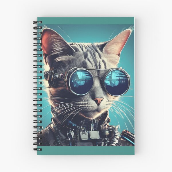 Item preview, Cool Steampunk cat with glasses looking super serious designed and sold by Freshestgoods.