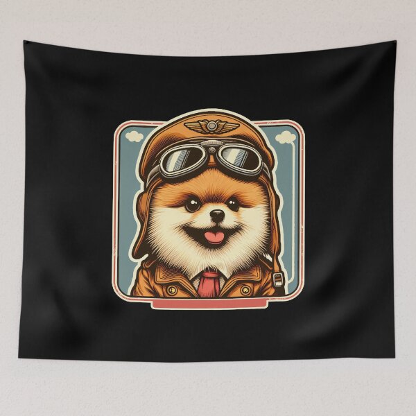 Item preview, Pomeranian Pilot designed and sold by ThisDress.
