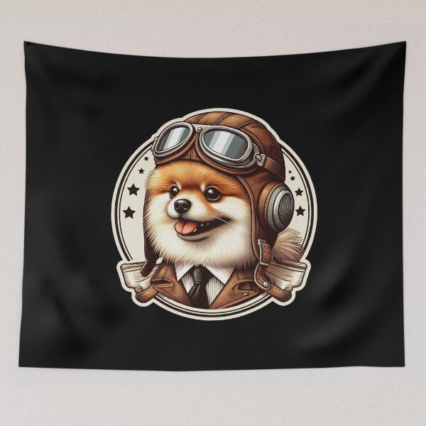Item preview, Pomeranian Pilot designed and sold by ThisDress.