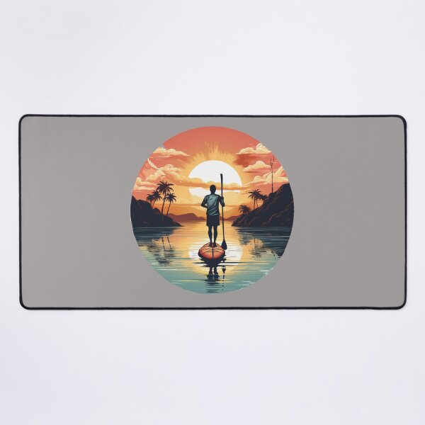 Item preview, Atardecer en tabla de remo designed and sold by NordicKonzept.