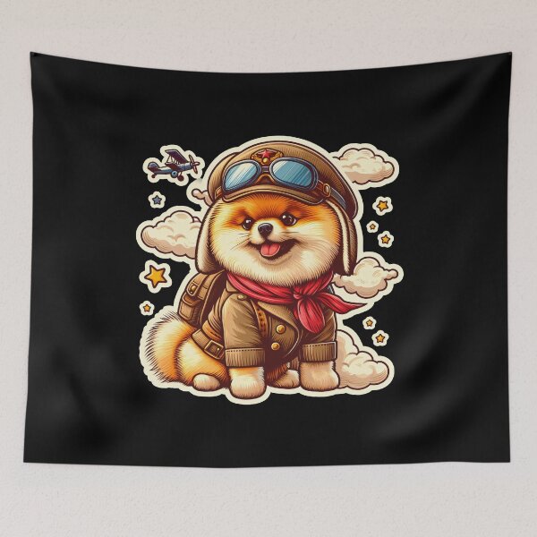 Item preview, Pomeranian Pilot designed and sold by ThisDress.