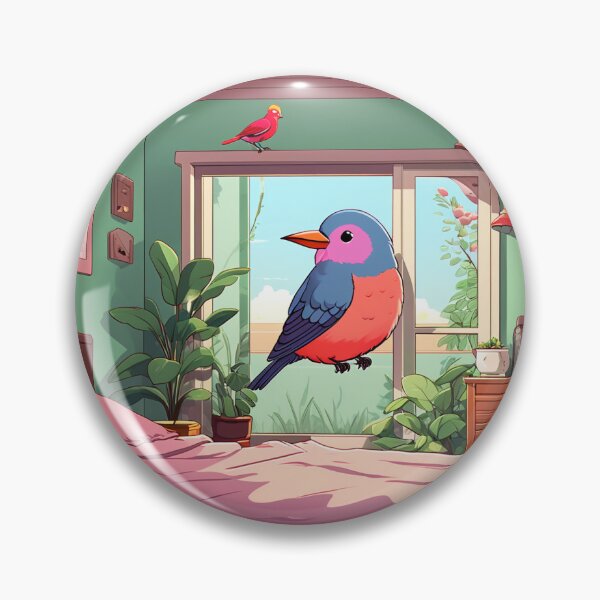 Item preview, BIRDS IN A BADROOM designed and sold by AmazingBackDrop.