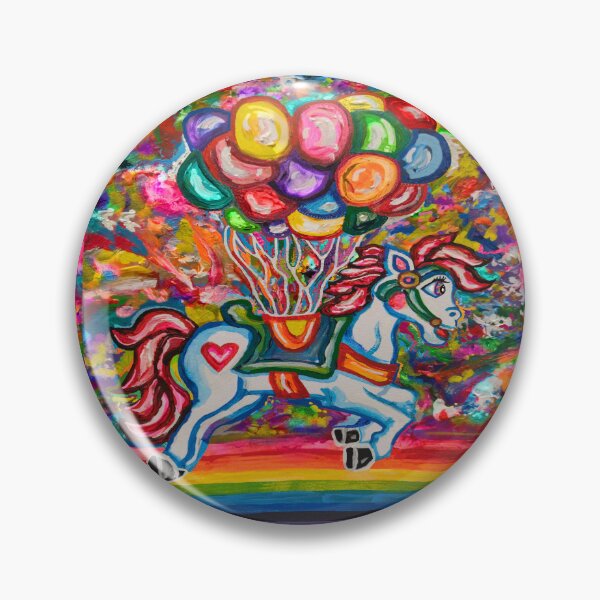 Item preview, Flying Rainbow Balloon Horse Dream  designed and sold by Deborah Camp.