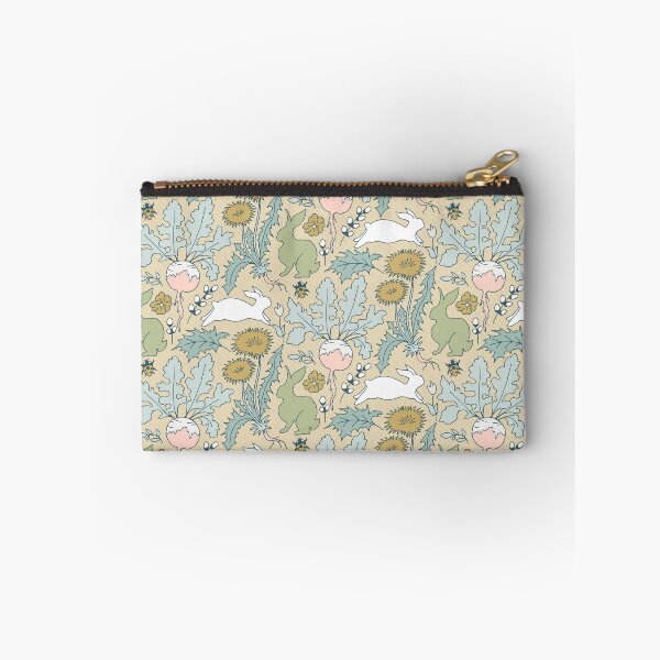 Item preview, pastel colored rabbits in the vegetable garden designed and sold by colorofmagic.