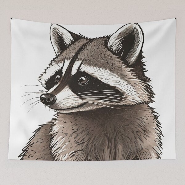 Item preview, racoon designed and sold by TBMdesigns.