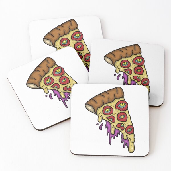 Item preview, Slice pizza with eyes  designed and sold by Aiyinyangart.