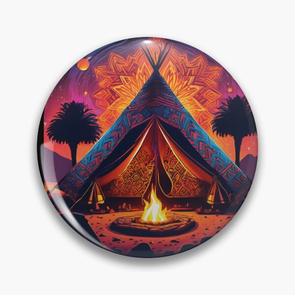 Item preview, Peyote Sweat Lodge Camping Sunset Teepee designed and sold by Freshestgoods.