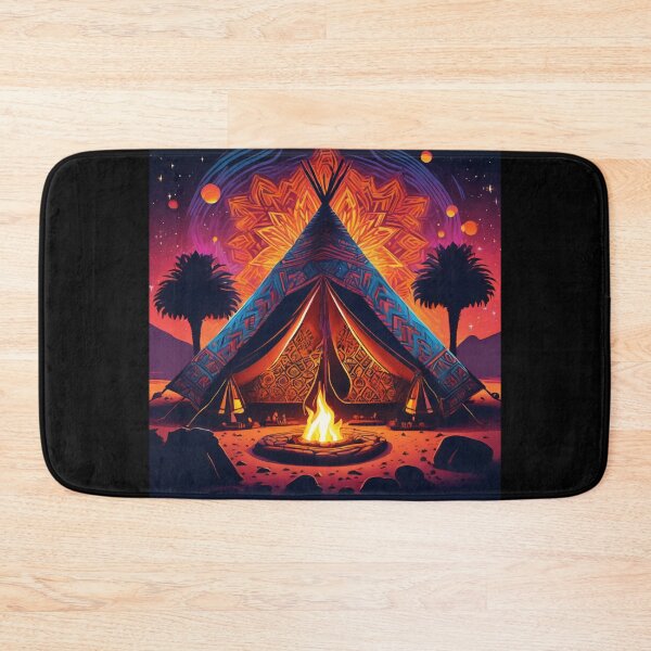 Item preview, Peyote Sweat Lodge Camping Sunset Teepee designed and sold by Freshestgoods.