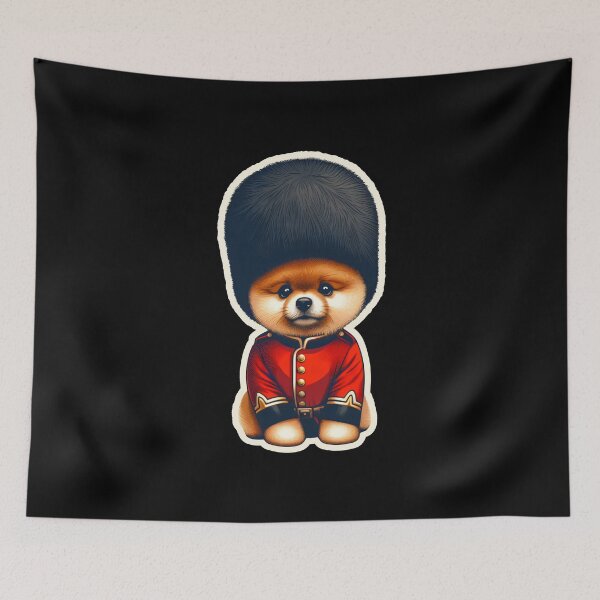 Item preview, Pomeranian Queen's guard designed and sold by ThisDress.