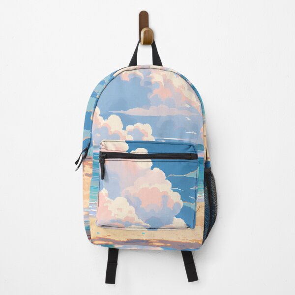 Item preview, Anime beach scene, pixel art- Sunny days designed and sold by octoboobs.