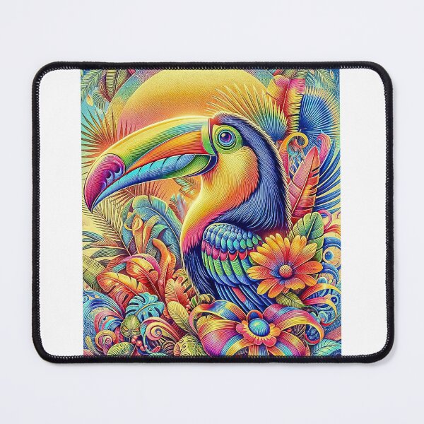 Item preview, Vibrant Tapestry Toucan designed and sold by DreamAlongArt.