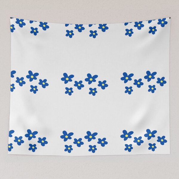 Item preview, Little Blue Flowers, flower doodle,i love flowers,flowers blooming designed and sold by Oeenlacha.