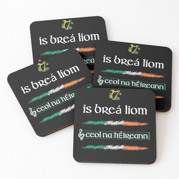 Item preview, I Love Irish Music As Gaeilge, In Irish, Irish Music Love designed and sold by Urban-Celt.