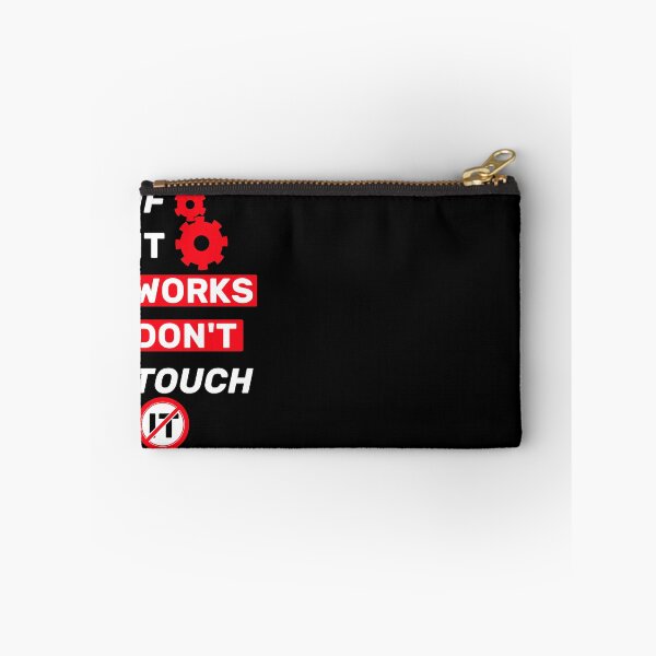 Item preview, If it works, don't touch it  - title black red designed and sold by Warrioll.