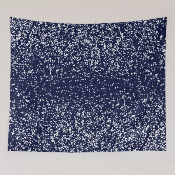 Item preview, White Glitter Sparkles on Midnight Blue designed and sold by itsggdesigns.