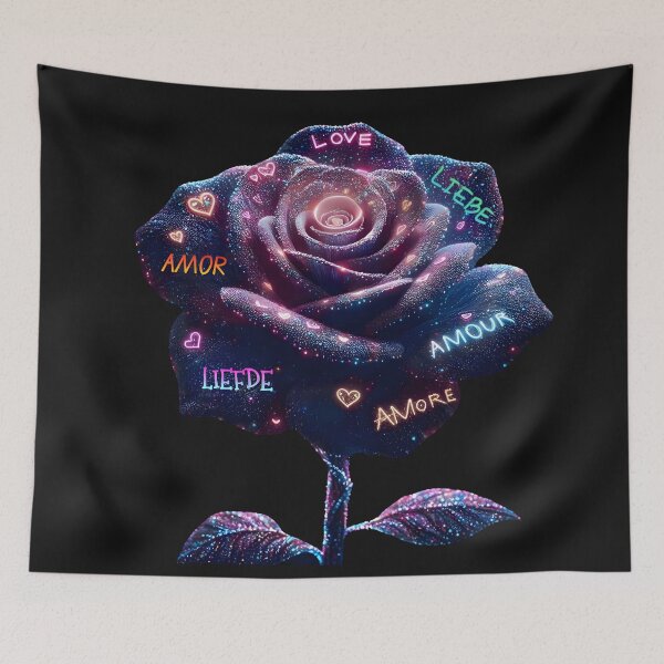 Item preview, Universal Love: A Valentine's Rose designed and sold by AI-Only Creations.