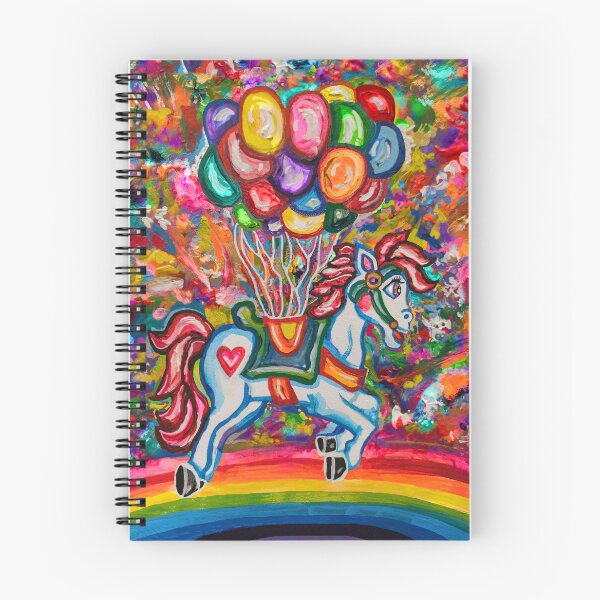 Item preview, Flying Rainbow Balloon Horse Dream  designed and sold by Deborah Camp.